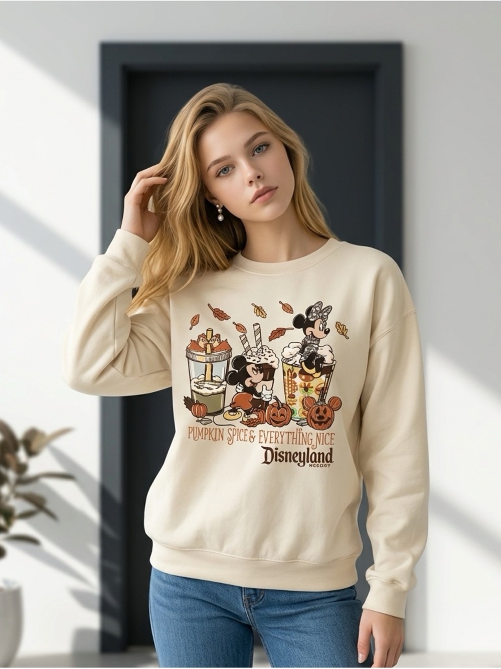 Disneyland Resort ~ Halloween ~ Pumpkin Spice & Everything Nice ~ Sweatshirt M-L